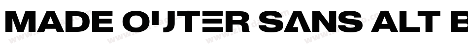 MADE Outer Sans Alt Black PERSONAL USE字体转换